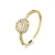 Luxenter Langui Ring Zilver, Geel Goud en Cz