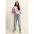 Expresso high waist tapered jeans light blue denim