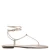 Mango leren sandalen goud