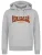 Lonsdale Hoodie Hooded Classic Ll002 Kapuzensweatshirt schmale Passform Marl Grey-S