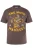 JP1880 Shirt  donkerbruin / geel