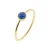 Lapis-lazuli ring verguld voor vrouwen Sloya Gemia