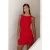 TRENDYOLMİLLA Dames Rood Effen Extra Kort / Super Mini Mouwloos Stijlvol/Avond Bodycon Jurken