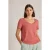 White Stuff Nadia Short Sleeve Tee Mid Coral