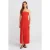 Strapless Aansluitende Midi-jurk met Splits