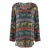 Inoa Masari Mara 1202110 Long Sleeve Grey Silk Fish Top