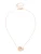 Swarovski Ketting  rose-goud / transparant