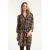 Smashed Lemon Korte jurk met abstract zwart en camel print |