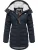 Ragwear Winterparka ‘Ashanta’  navy / lichtgrijs