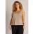 Yest Curve Plus Size mouwloze top – taupe