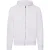 Fruit of the Loom Heren Classic Heather Hoodie met rits (Wit)