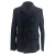 Dubbelbreasted blazer met zakken van Mr. P. in zwart corduroy.