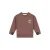Stains&Stories rechtvallende sweater met backprint – bruin