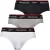 Reebok Heren Wiggins Sports Briefs (Set van 3) (Zwart/Grijs Marl/Wit)