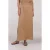 Jansen Amsterdam Fran rok ws691 long slits elastic waistband tobacco