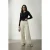 Gebelde Turnup Pantalon met Plissees