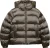 Superdry & Co Puffer Jas Shine Hooded Slimfit Antraciet dames