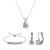 Mia Ronde Vernice Sets – Zilver en Kristal