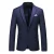 Mode-jasje Casual blazer met één knop Marineblauw