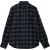 French Connection Large Gingham Flannel Ls Khaki/marine