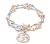 Orphelia Dames 925 Sterling Zilveren Armband – Zilver/Roze ZA-7174