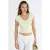 V-hals Geribde Blouse