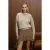 Oversized trui van ribgebreid materiaal met ronde hals
