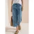 Cecil Dames 3/4 High Waist Wide Legs jeans in Loose Fit in Blauw