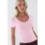 Elastische V-hals Korte Mouw T-Shirt