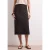 Geribde midirok met elastische tailleband