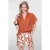 Geisha top donker oranje