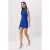 TRENDYOLMİLLA Dames Blauw Effen Kort / Mini Mouwloos Bodycon Jurken