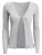 Influencer Gebreid vest  zilver