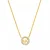 Michael Kors Kettingen – Michael Kors 14K Gold Sterling Silver Logo Pendant in gold