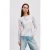 Karl Lagerfeld Mesh Top Floral White