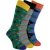 HS by Happy Socks – Heren 3-Pack Foute Fun Kousen – Diamant (Groen)