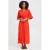 ICHI wikkeljurk met knoopdetail en rechte mouwen rood
