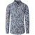 geprint blauw Casa Moda casual fit overhemd