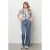 &Co Woman regular waist casual broek blauw