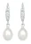 ELLI Oorbellen ‘Perle’  zilver / wit
