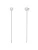 Valero Pearls Oorbellen  zilver / parelwit