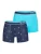 Happy Shorts Boxershorts ‘Palms’  turquoise / donkerblauw / oranje