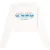 Casablanca Casa Clouds Cropped Witte Sweater Met Zeefdruk