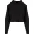 Urban Classics Dames/Dames Terrycloth Lichtgewicht Oversized Crop Hoodie (Zwart)