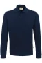 HAKRO 815 Comfort Fit Poloshirt lange mouw nachtblauw, Effen