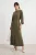 Trendyol Modest Dames Kaki Effen Maxi Lang A-lijn Modest Jurken