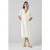 LK Bennett Ella Broderie Midi Dress White