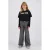 Raizzed Monaco Zebra high waist wide leg jeans – grijs