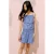Mango Kids gestreepte mouwloze top – blauw