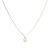 Luxeketting met glanzende zirkonia 18k goud afwerking – Alfabet